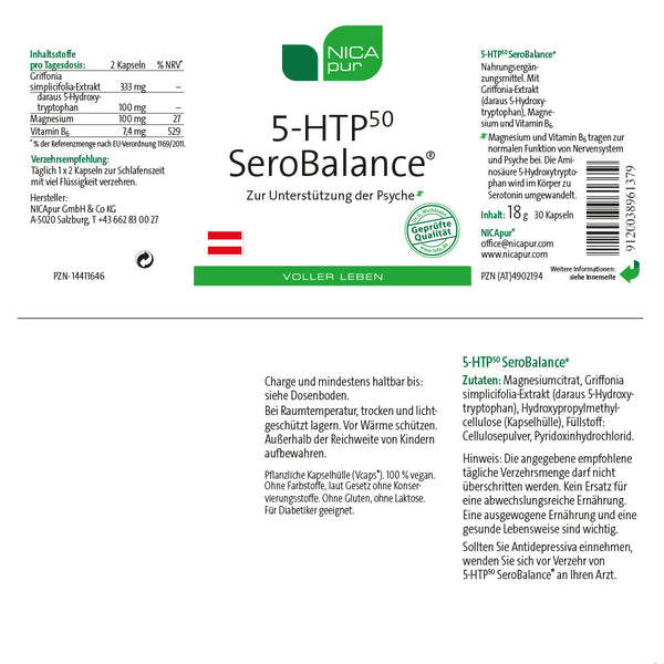 5-HTP 50 SeroBalance® - 30 Kapseln
