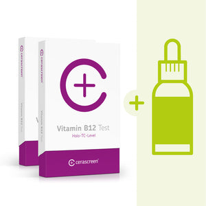 Vitamin B12 Kontrollset - 2x Vitamin B12 Test + Vitamin B12 Präparat