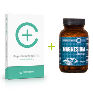 Magnesium Vorsorgeset: Magnesium Test + Magnesium Präparat