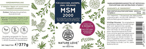 MSM Kapseln mit natürlichem Vitamin C - 365 Stück