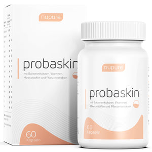 Probaskin - mit Bakterienkulturen, Vitaminen, Mineralstoffen und Pflanzenextrakten - 60 Kapseln