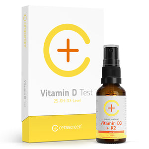Vitamin D Kombi-Paket: Vitamin D Test + Liquid Sunshine Vitamin D3K2 Spray - 30ml
